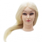 Melon Pro Голова-манекен Блондинка натуральные волосы 60 см со штативом
