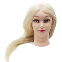Melon Pro Голова-манекен Блондинка натуральные волосы 60 см со штативом