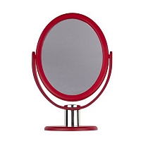 Di Valore Зеркало настольное овальное, красное 12*18,5 см 