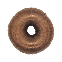 Валик круглый из искусственного волоса светло-коричневый 6 см 