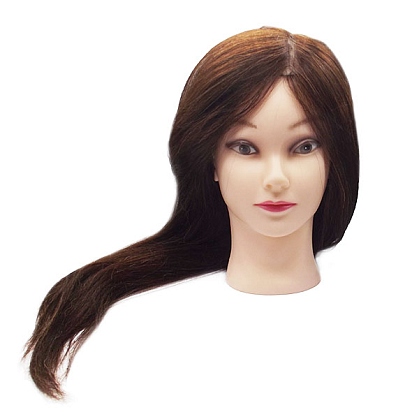 Melon Pro Голова-манекен Шатенка 50-искус.волос/50-натур.волос, 60 см со штативом