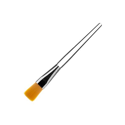Irisk Кисть для нанесения маски/парафина узкая, нейлон (оранжевая) 9,5 см