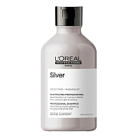 Loreal Professionnel Silver Шампунь для блеска седых и обесцвеченных волос 300 мл