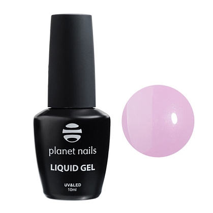 Planet Nails Гель Liquid Gel Rose моделирующий розовый 10 мл